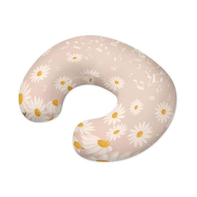 Daisy Nursing Pillow Case for Newborn Soft Portable Washable Nursing Covers Fit Most Breastfeeding and Bottle Feeding Pillows for Boys & Girls