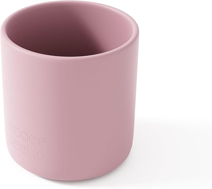 Toddler Cups in Rose Petal Pink for Baby Girls Water cup for Baby Sippy cup - Made from Baby Safe silicone Baby led weaning supplies Toddler Cup