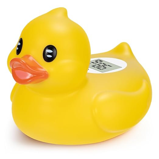 Baby Bath Thermometer – Digital Safety Water Thermometer for Baby Bathtub – °C/°F Display, BPA-Free & Waterproof – Floating Duck Toy for Newborns & Toddlers