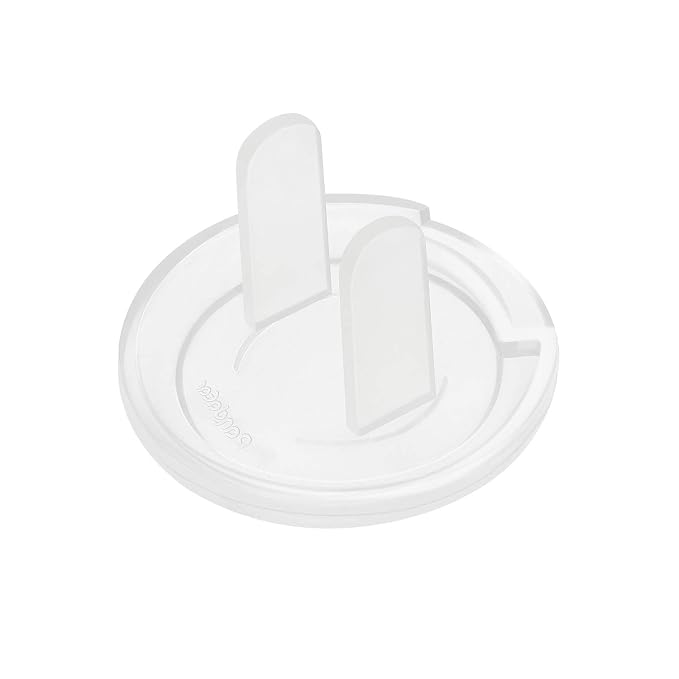 PandaEar Outlet Plug Covers(52 Pack) Clear Child Proof Electrical Protector Safety Caps with Adult Easy Release Concave Design