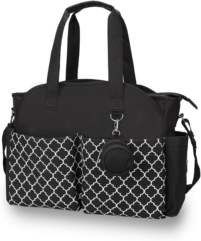 Diaper Bag Tote Large Multi-Function Baby Changing Bag for Mom with Changing Station Travel Nappy Bag for Women