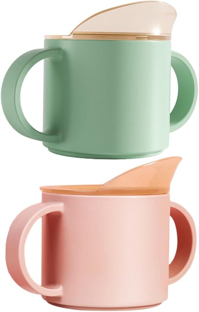 Toddmomy 2pcs Boy Girl Straw Cups Fall Water Cup Sippy Design Boys and Girls for Training