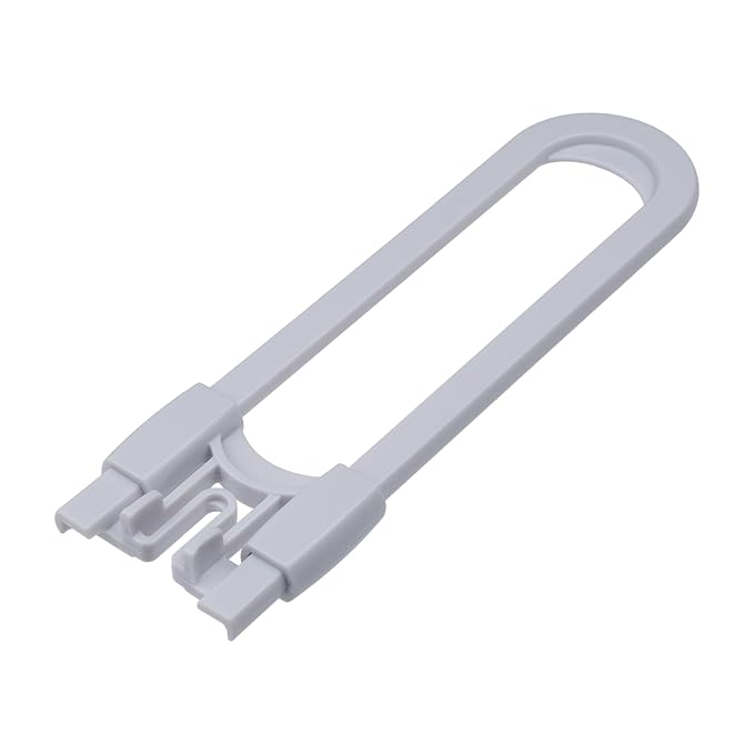 Sliding Cabinet Locks Baby Proofing ??Adjustable Child Safety Latches for Knobs & Handles ??6 Pack ??No Adhesive Drilling or Tools - Gray
