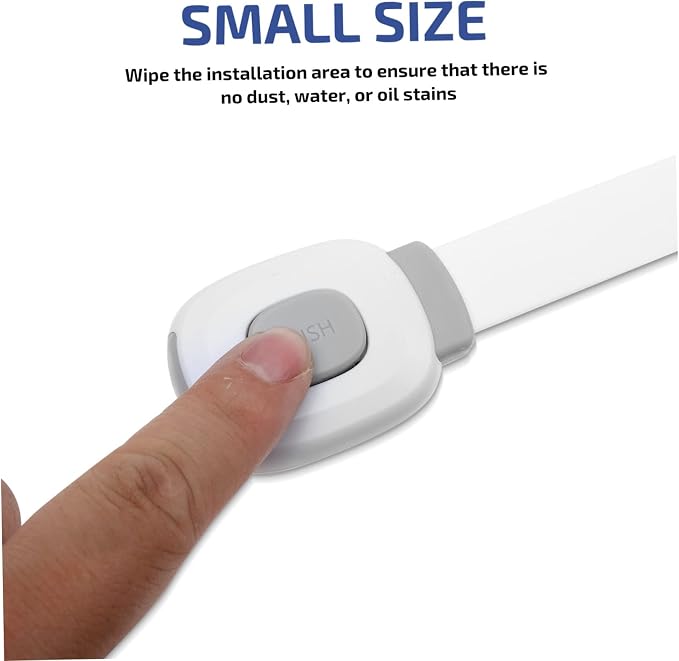 4pcs Self-adhesive Drawer Latch Boy Girl Safety Cabinet Locks Flexible Pe Material