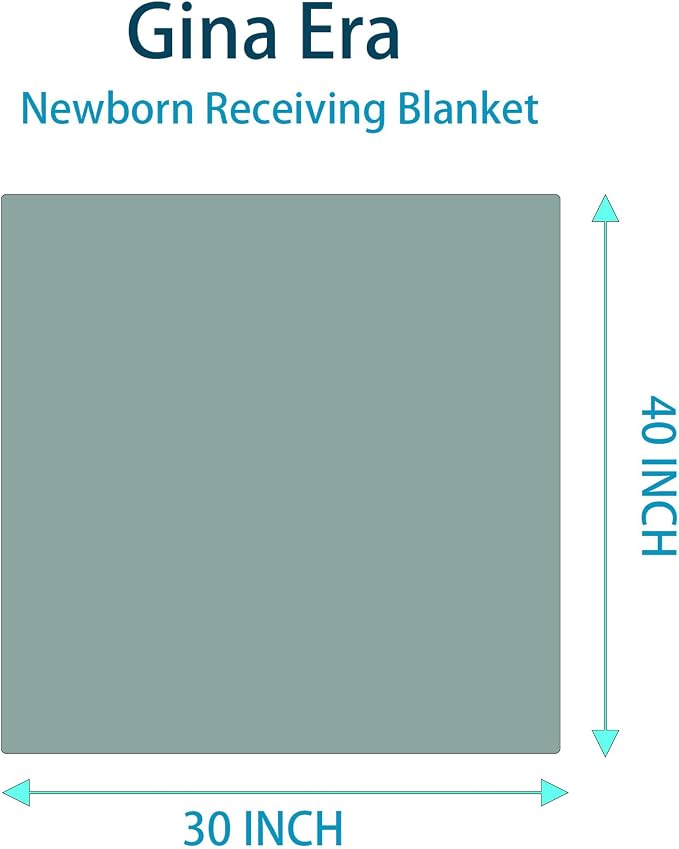 Gina Era Cotton Flannel Receiving Blankets Baby 4 Pcs, Baby Swaddle Blankets, Baby Flannel Blanket 30 X 40 Inch for Boy Girl (STYLE-19)