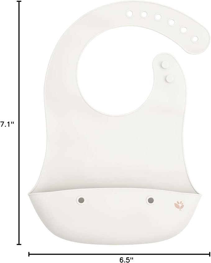 green sprouts Unisex Baby Silicone Scoop Bib