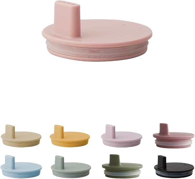 Design Letters Sippy Cup Lids for Melamine Cups Designed in Denmark | Durable Drink Lid for Babies, Toddlers & Kids | BPA & BPS Free, Food Safe Toddler Sippy Cup Lids | Dishwasher Safe Tight Fit Lids
