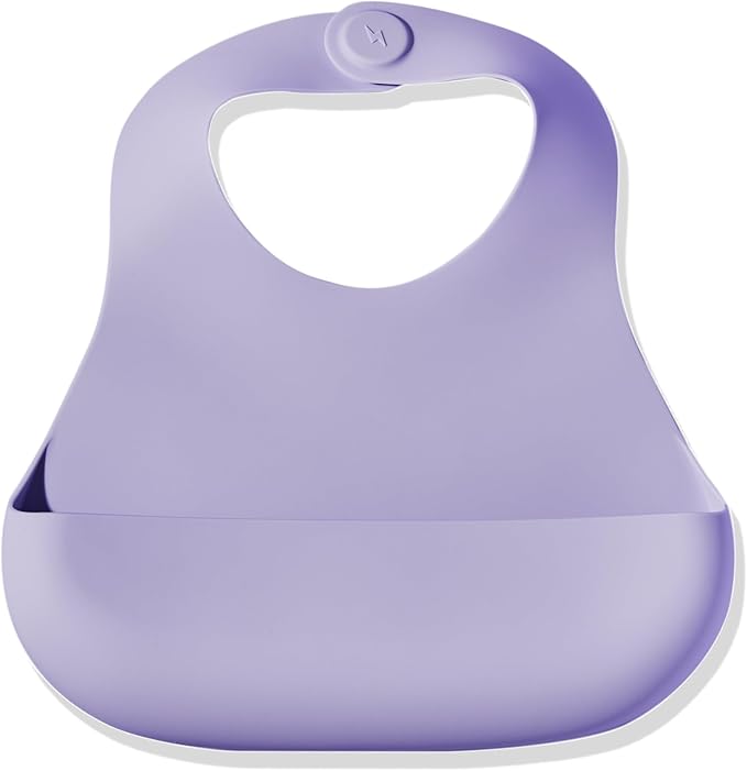 Magnetic Silicone Baby Bib ??Waterproof, Dishwasher Safe, BPA Free Food-Grade, Feeding Bib for Infants and Toddlers