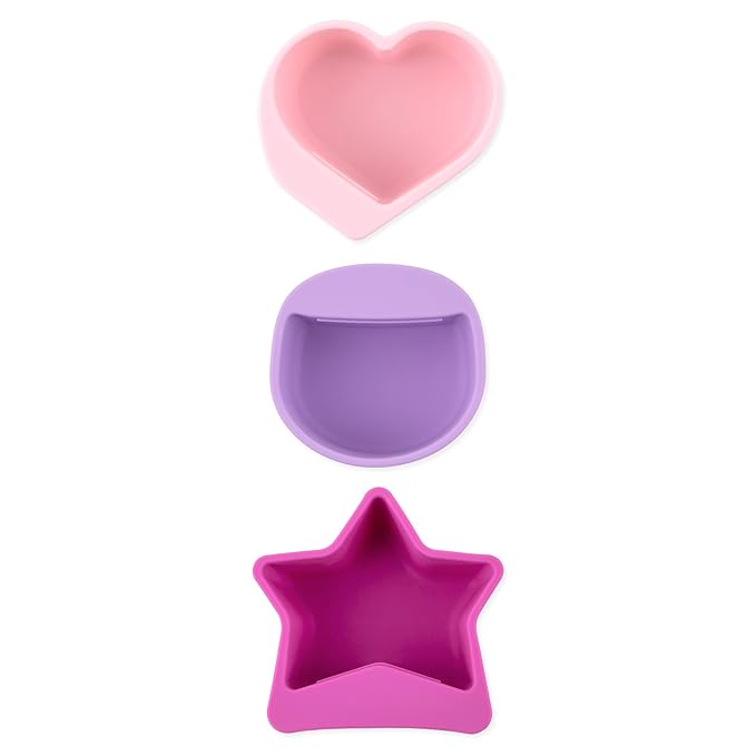 Bumkins Baby Silicone Little Dippers, Attaches to Bowls, Dishes and Plates, Sauce Cup, Holds Condiments, Dip, Puree, Toppings, Baby Led Weaning, Essential Feeding Supplies, for Babies 6 Months Up