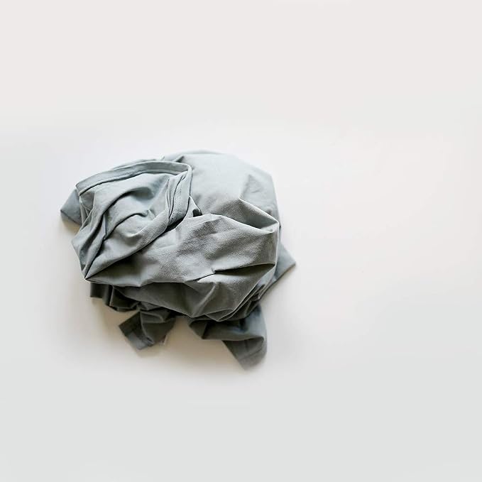 snuggle me Swaddle | Organic Cotton Swaddle Blanket, Soft Stretch, 47 x 47 inches (Slate)