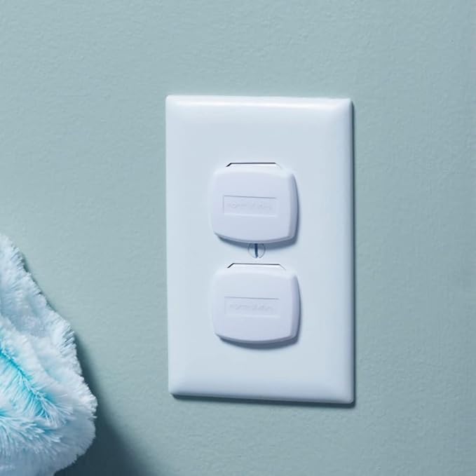 Toddleroo by North States - Plug Protectors for Baby Proofing Outlets: Child Proof Outlet Covers - 36 Pack - Soft White