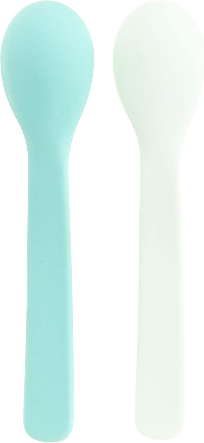 Stephen Joseph Baby Silicone Spoon Set, First Stage Feeding Spoons for Infants, Spoon Set Encourages Self-Feeding, Toddler Feeding Spoons, Koala
