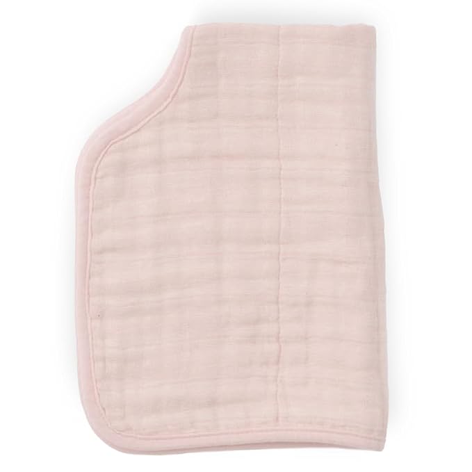 Little Unicorn Cotton Muslin Burp Cloth - Light Pink