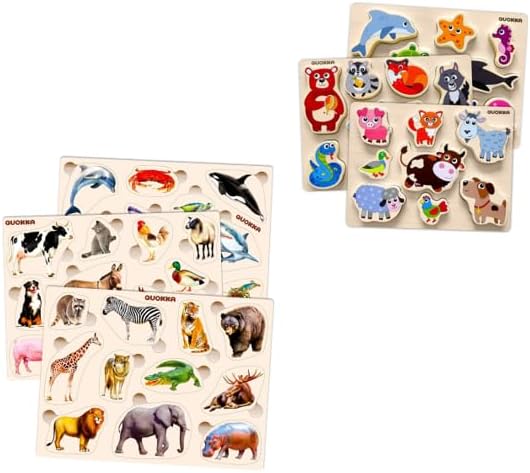 QUOKKA Wooden Educational Puzzles for Toddlers