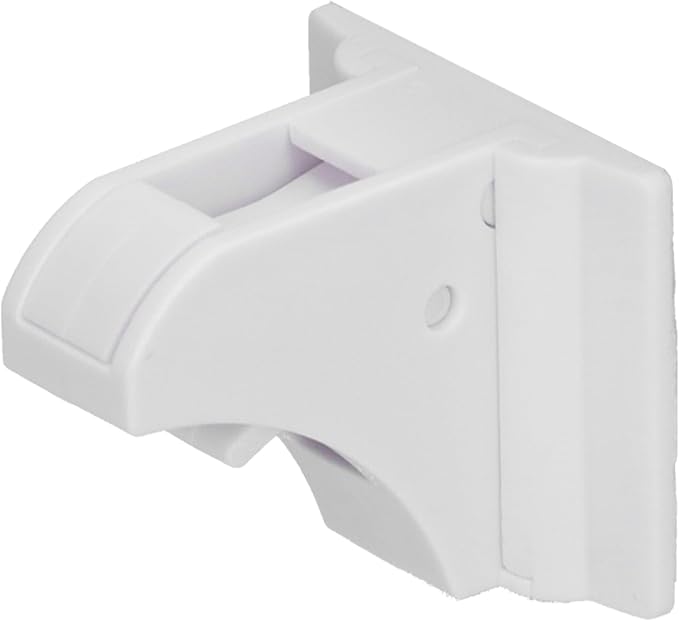 YWBL-WH Magnetic Concealed Drawer Lock Child Proof Cabinet Lock Baby Safety for Home Cabinet, with No Drill Tape Adhesive, Rotating Buckle Design, Super Adhesive Easy Scrub