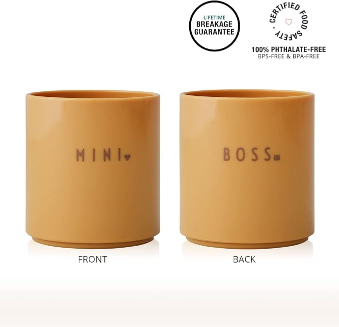 Design Letters Mini Favourite Tritan Sippy Cup for Kids | Toddler Cups BPA/BPS Free | Kids Cups Drop Safe/Dishwasher & Microwave Safe | Baby Cup Designed in Denmark | Training Cup for Toddler | 6 Oz