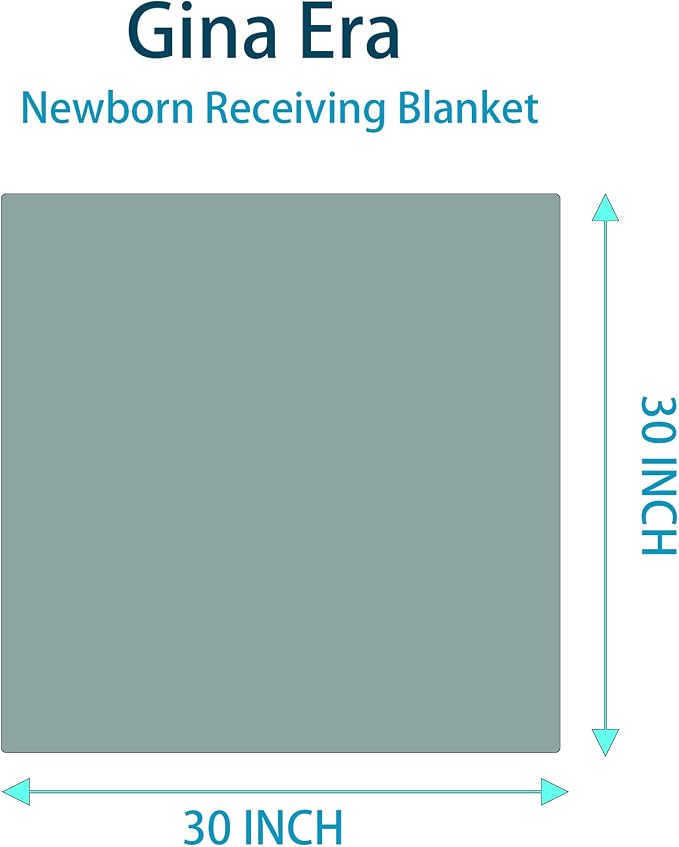Gina Era Cotton Flannel Receiving Blankets Baby 8 Pcs, Baby Swaddle Blankets, Baby Flannel Blanket 30 X 30 Inch for Boy Girl (Style-15)