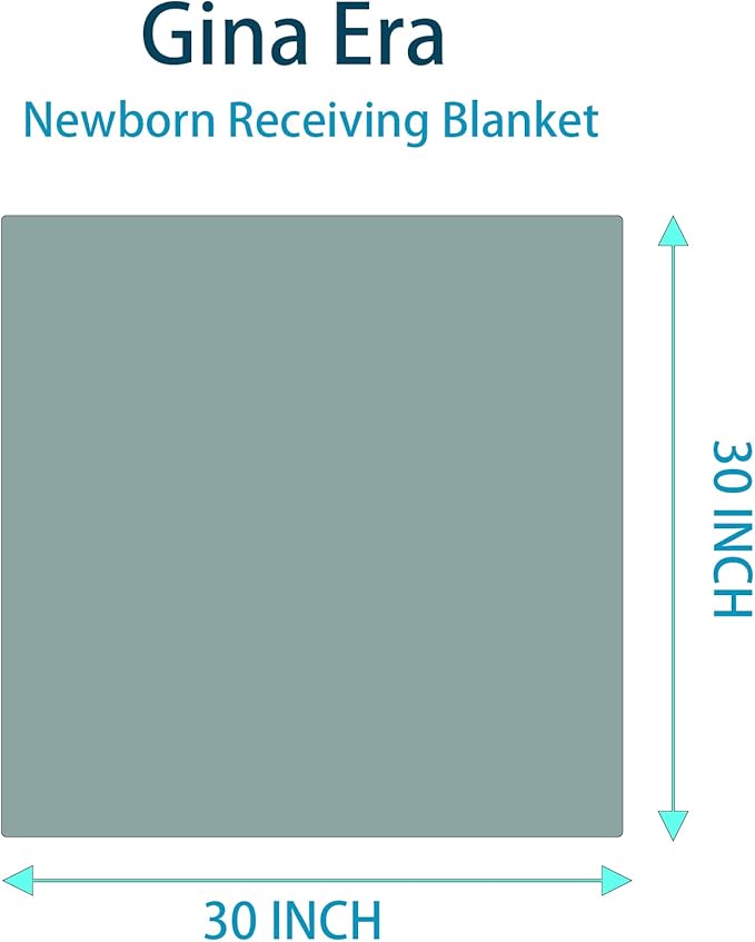 Gina Era Cotton Flannel Receiving Blankets Baby 8 Pcs, Baby Swaddle Blankets, Baby Flannel Blanket 30 X 30 Inch for Boy Girl (Style-4)