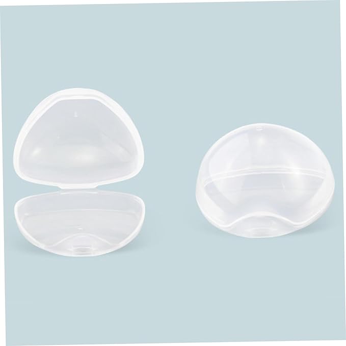 4Pcs Pacifier Case, Dustproof Portable Clear Pacifier Holder, Free Leak-Proof Practical Reusable Baby Box for Travel and Home..