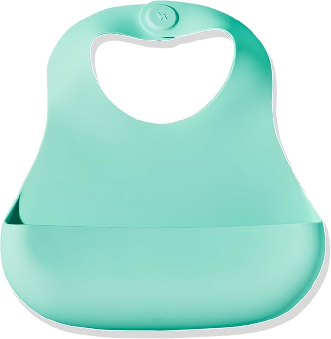 Magnetic Silicone Baby Bib ??Waterproof, Dishwasher Safe, BPA Free Food-Grade, Feeding Bib for Infants and Toddlers