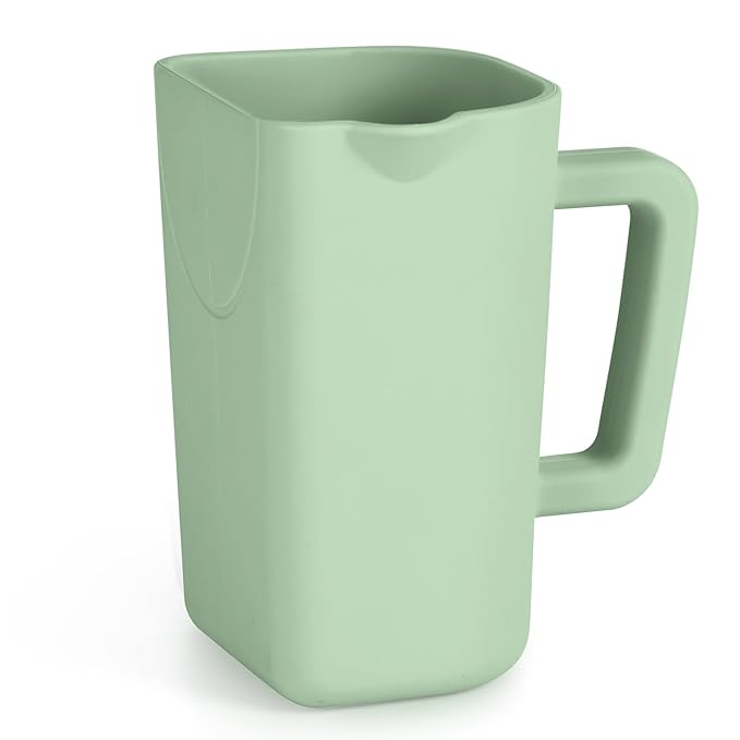 haakaa Gentle Pour Bath Rinse Cup | Food Grade Silicone Shampoo & Body Washing Rinser Cup for Kids with Easy Grip Handle - Pea Green