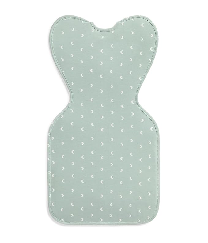 Love to Dream Swaddle Up Original, Arms Up Position, Light and Ultra Breathable Cotton - Wearable Blanket - 1.0 TOG - (20-24°C) Ideal for Moderate Temps, Medium 13-19lbs, Moon Olive