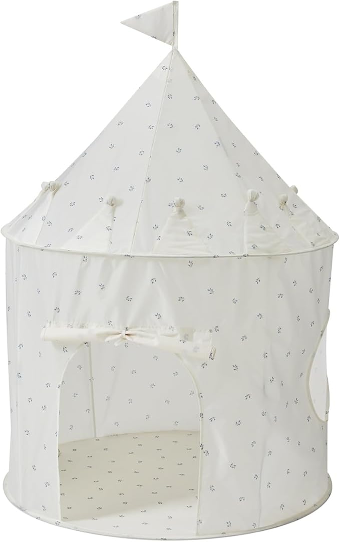 3 Sprouts Kids Play Tent - Sustainable Recycled Fabric ??Fun Spacious Childs Playhouse for Indoor Games for Boys & Girls - Durable Fort Pop Up House for Toddlers & Children Age 3-10 - Blueberry Ivory