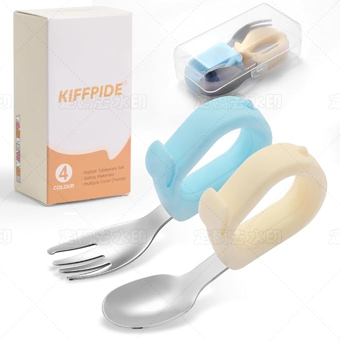Kids Utensils Set, 18/8 Stainless Steel Spoons and Forks, BPA Free, Dishwasher Safe, Children Safe Toddler Flatware
