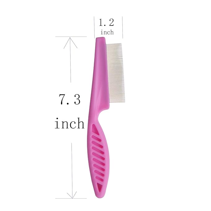 zYoung Stainless Steel Fine Tooth Comb, Dandruff Comb, Remover Scalp, Professional Grooming Tool Dandruff Remover