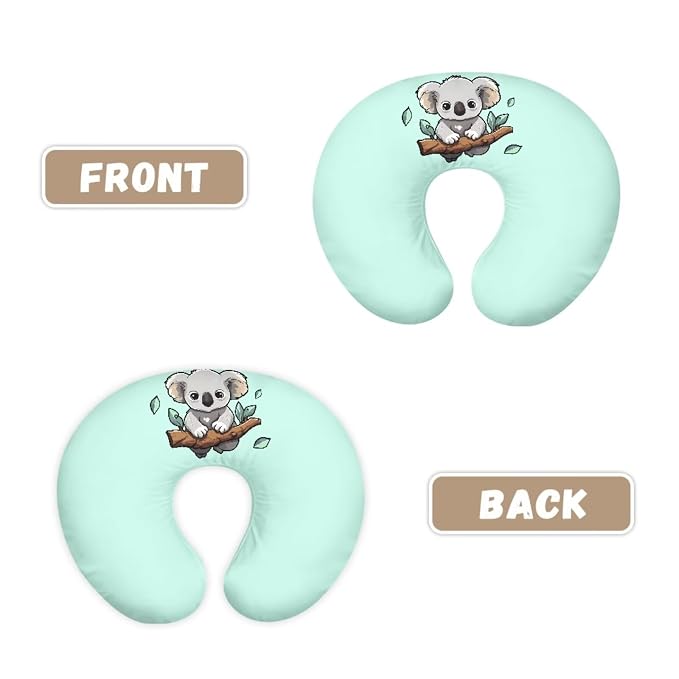 Koala Branches Nursing Pillow Cover, Washable & Breathable Nursing Pillow Case for Newborn Breastfeeding Pillow Slipcover for Baby Boys & Girls