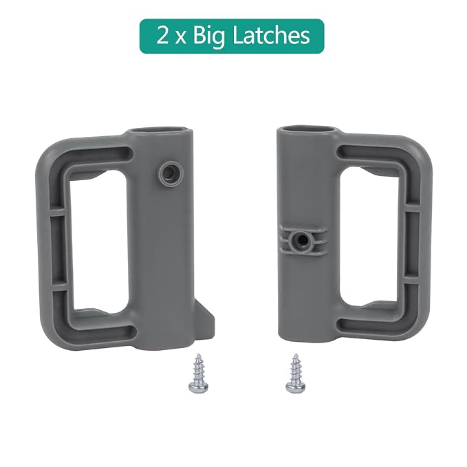 Retractable Baby Gate Replacement Parts Retractable Mesh Pet Gate Full Set Wall Mounting Baby Gate Hardware Retractable Gate Accessories Indoor Outdoor Dog Gate Parts with Screws, Gray