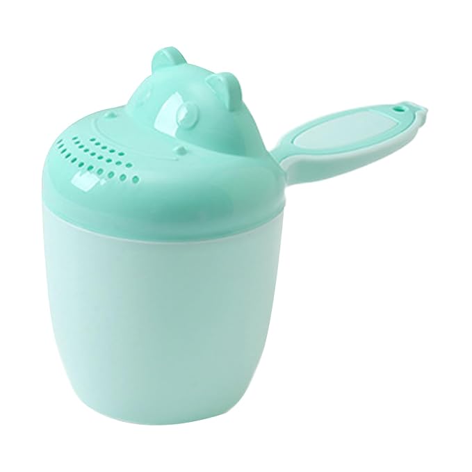 Tiny Tot Bath Rinse Cup - Child Shampoo Pourer, Cartoon Water Bucket for Hair Washing, Gentle Shower Accessory with Safety Grip, Bathroom Tool, Fun Bathing Aid for Daily Bathtub and Kids Bath Time