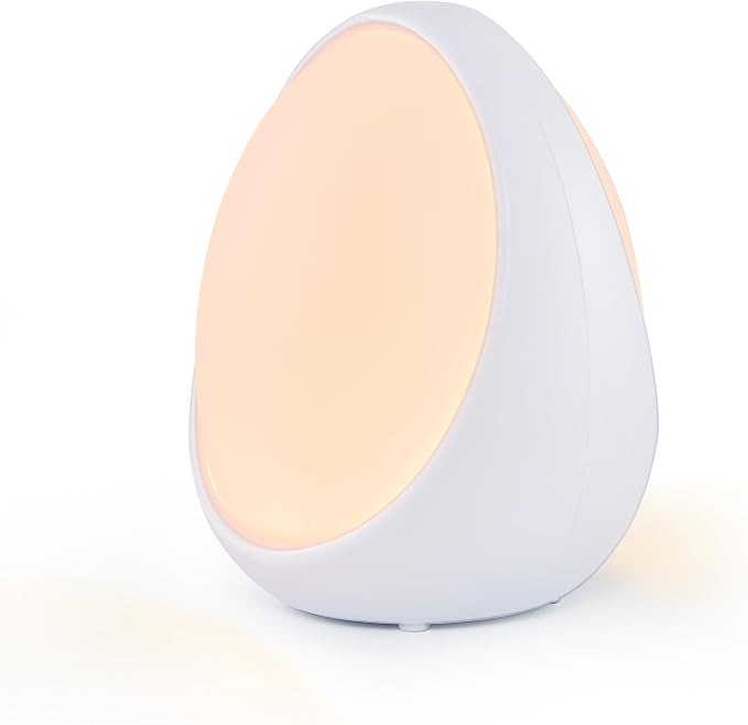 Gelielim Baby Egg Night Light, Nursery Night Light for Kids, 8 Colors Changing Mode, BPA Free Silicone Rechargeable Night Lamp for Breastfeeding, Stepless Dimming, Eye Caring, 1h Timer & Touch Control