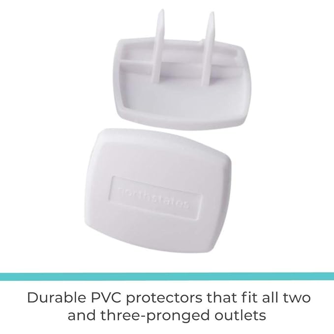 Toddleroo by North States - Plug Protectors for Baby Proofing Outlets: Child Proof Outlet Covers - 36 Pack - Soft White
