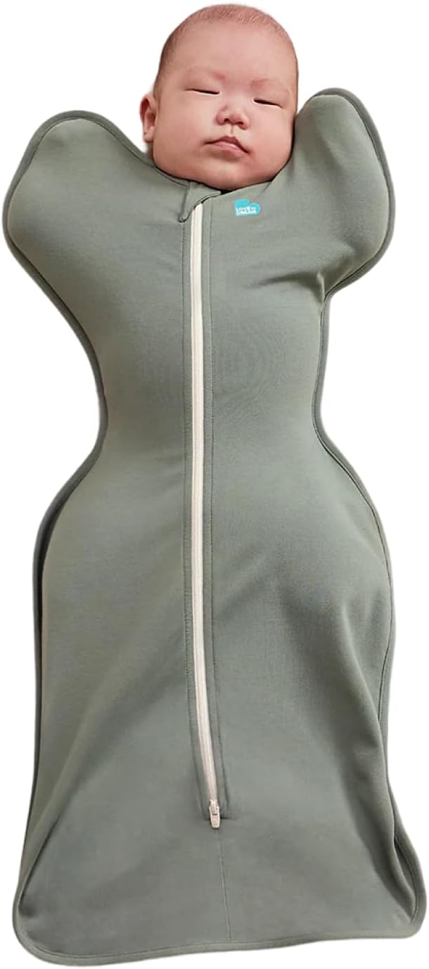 Love To Dream Swaddle Up Viscose from Bamboo, Arms Up Position, Soft and Sustainable Bamboo Fabric, Versatile Wearable Blanket,1.0 TOG (20-24°C) Ideal for Moderate Temps, Newborn 5-8.5 lbs, Deep Olive