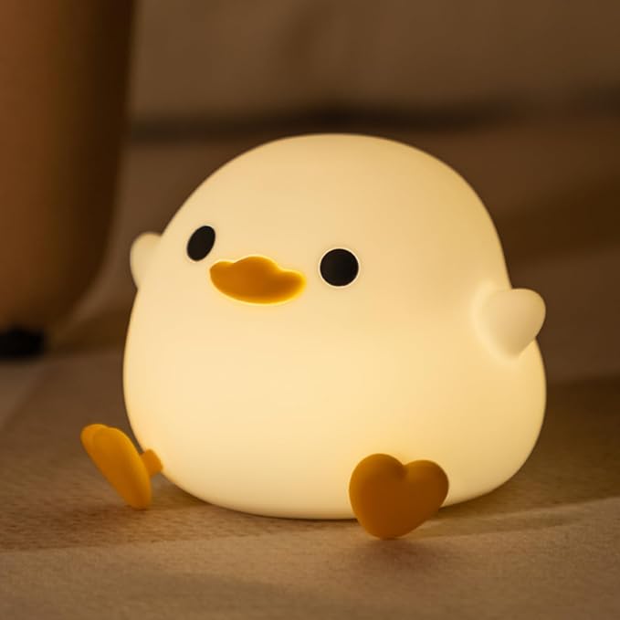 Night Light for Kids, Cute Soft Silicone Dodo Duck Lamp, Dimmable Nursery Portable Duck Kawaii Lamps, Bedside Lamp for Baby Toddler Adult(Dodo Duck)