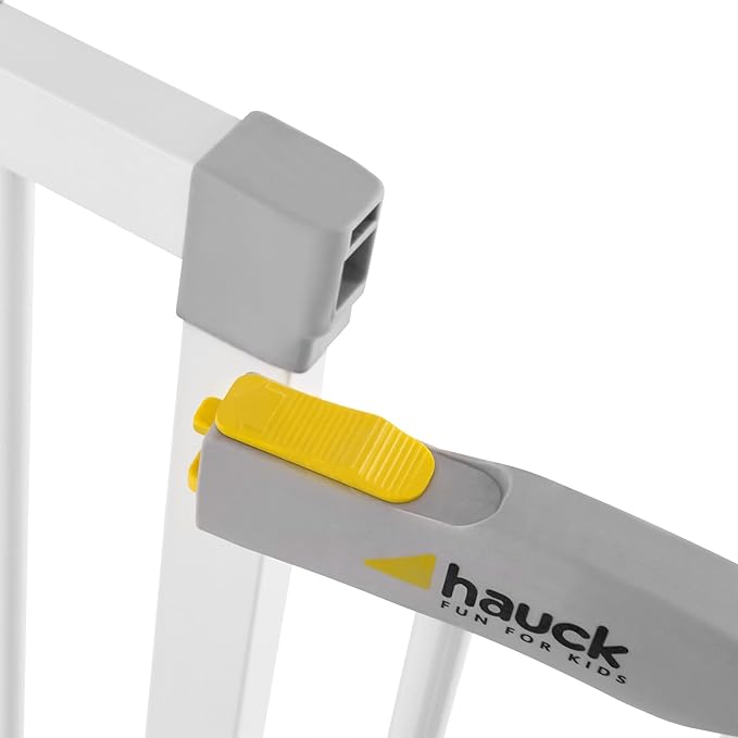 hauck Open N Stop Baby Safety Gate for 29 to 31" Wide Stairs, Hallways & Doorways, White