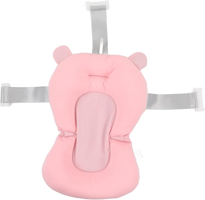 Toddler Bath Seat Baby Bath Seat Cushion, Fixation Large Space Adjustable Bathing Tub Seat for Taking a Shower for Toddler ( Bear)