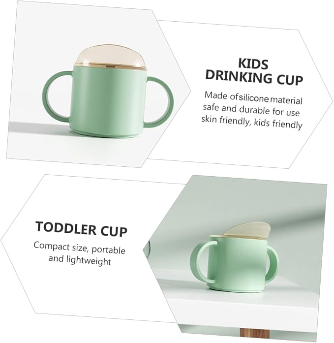 Toddmomy 2pcs Boy Girl Straw Cups Fall Water Cup Sippy Design Boys and Girls for Training