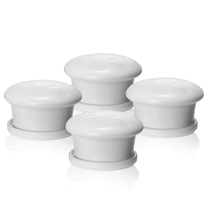 Baby Proofing Magnetic Cabinet Locks Child Proof Extra Magnet (4 Pack) Universal Replacement Keys for Magnetic Locking System - Baby Safety Latch for Drawers and Cabinet - 4 Key Holders Included