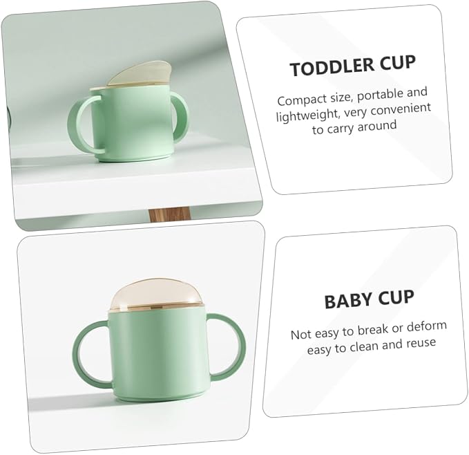 Toddmomy 2pcs Boy Girl Straw Cups Fall Water Cup Sippy Design Boys and Girls for Training