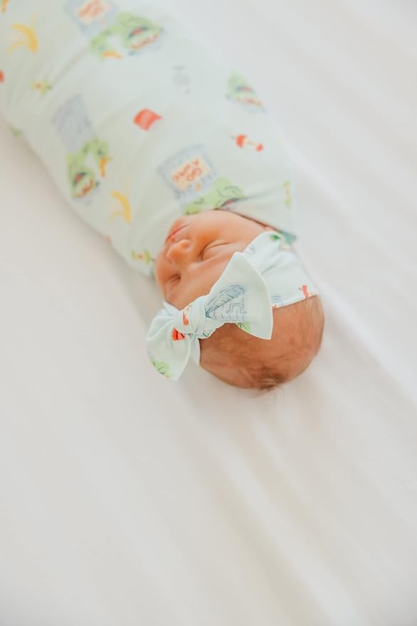 Copper Pearl Baby Swaddle Blanket - Premium Knit Baby Blanket, Large Soft Stretchy Receiving Blankets for Baby Boy and Girl, Swaddles for Newborn, Infant, and Toddler (Oscar The Grouch)