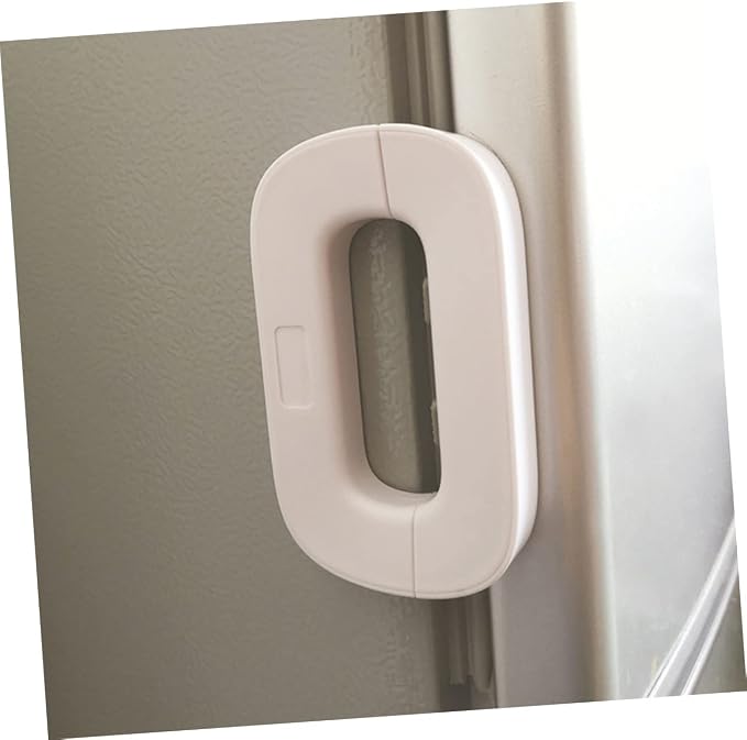 ibasenice Multipurpose Safety Locks Pinch Lock for Refrigerator Freezer and Cabinets Childproof Keys Grey