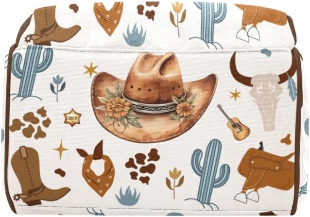 Personalized Diaper Backpack Western Wild West Hats Multi Function Diaper Bag Travel Daypack Nursing Nappy Changing Bag Shower Gift