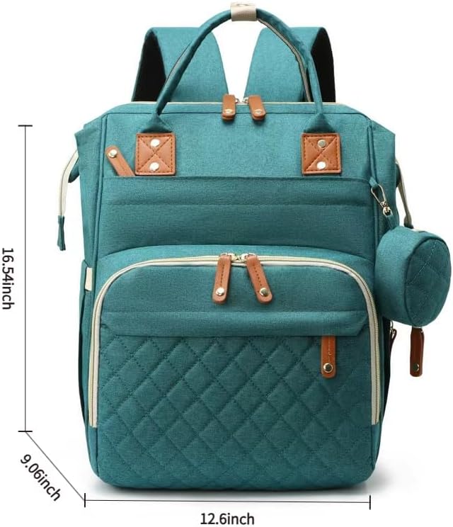 Diaper Bag Backpack, Nappy Bag Gift for Boys/Girl-Mothers Day Gifts,Mommy Bag With USB Charging Port (Green)