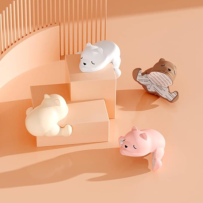 Katutude 8 Pack Cartoon Dog Table Corner Protectors Anti-Collision Furniture Sharp Corners Bumpers Baby Proofing Rubber Corner Protectors Baby Cushion Silicone Table Corner Protectors, Coffee