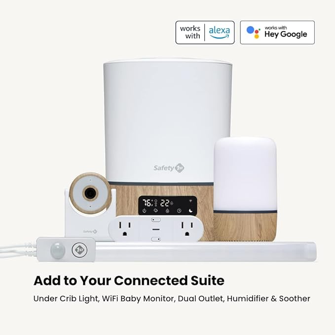 Safety 1st Connected Under Crib Smart Light ??Motion Activated Night Light, Dimmable and Full Color Control, Nursery and Bedroom Lighting, Wi-Fi Enabled, iOS and Android Compatible