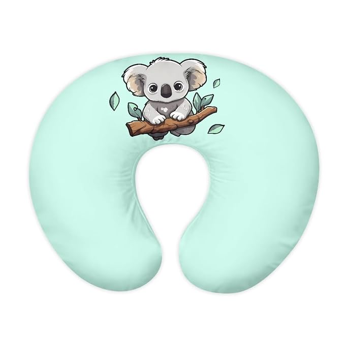 Koala Branches Nursing Pillow Cover, Washable & Breathable Nursing Pillow Case for Newborn Breastfeeding Pillow Slipcover for Baby Boys & Girls