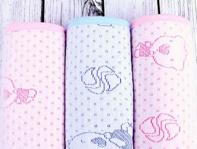Monvecle Baby Infant Waterproof Cotton Changing Pads Washable Resuable Diapers Liners Mats Multi Pieces Pack (4pcs Bears-Small 18"x12")