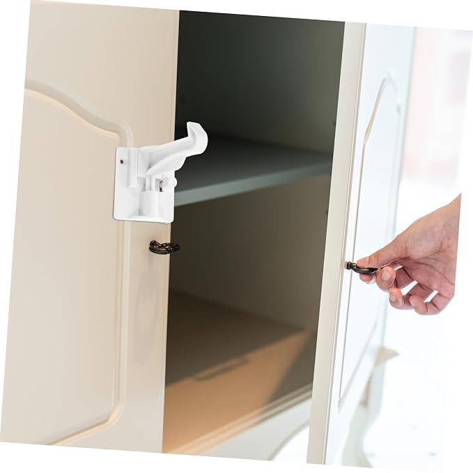CHILDWEET 12pcs Invisible Childproof Cabinet Door Locks Magnetic Locks Easy to Use for Boys and Girls Safety and Childproofing